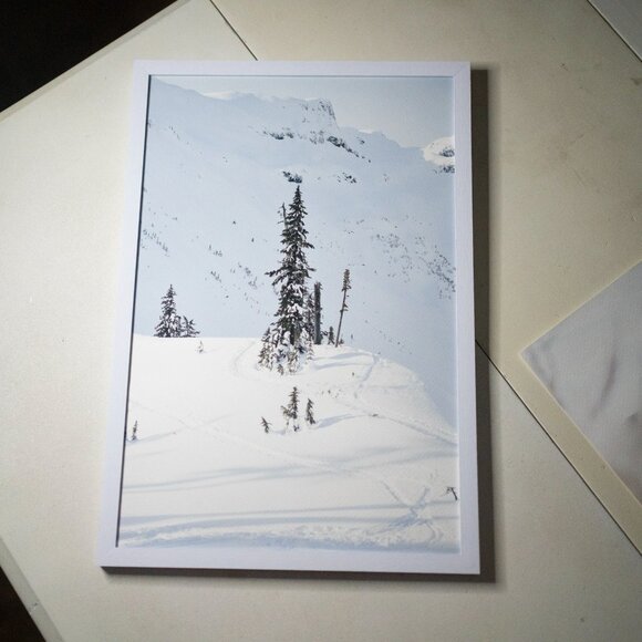 Signed - 12x18 inches - Snowy Mountain Landscape Art Print - Mount Baker - Picture 3 of 5
